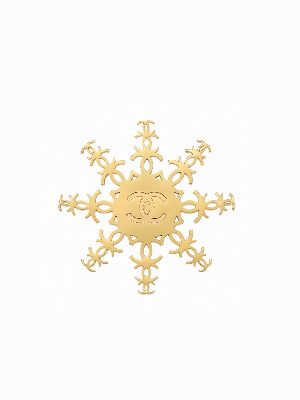 Chanel Beauty Holiday Snowflake Brooch Pin